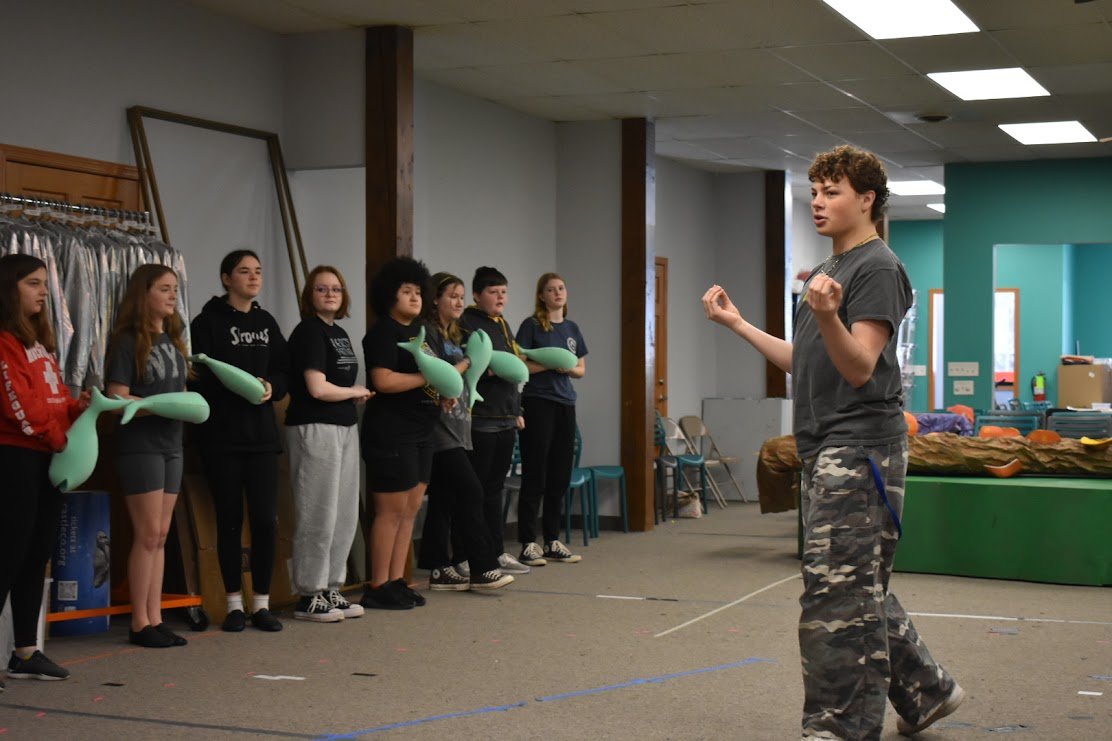 Quincy Aaron teaching dance